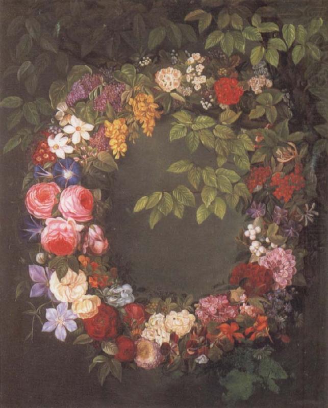 Garland of flowers, Jensen Johan